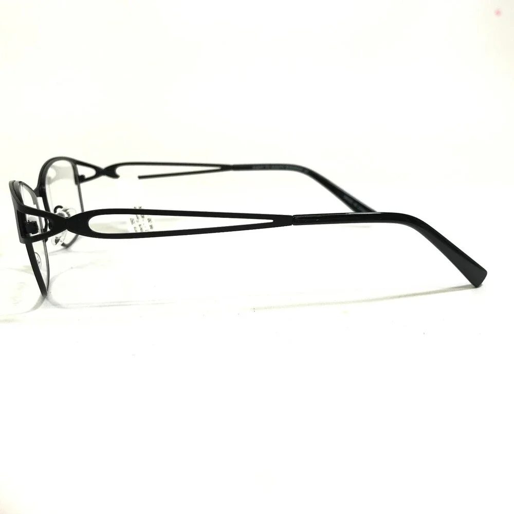 Eight to Eighty Eyeglasses Frames TARA BLACK Cat Eye Wire Rim 53-17-140